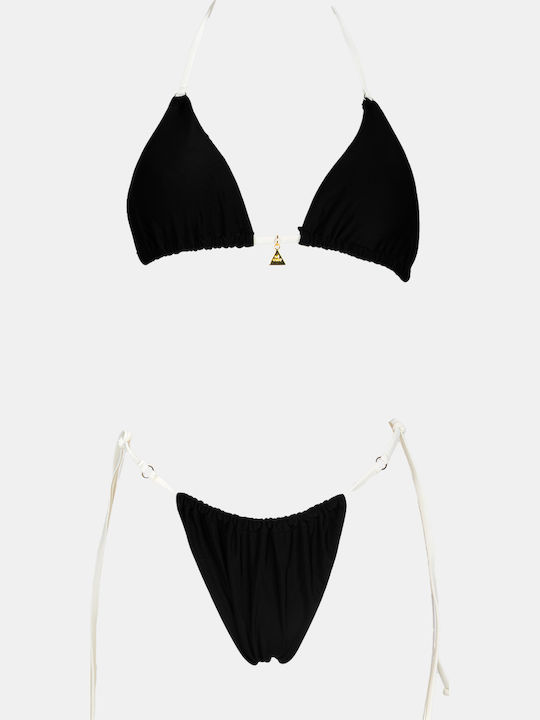 Set Bikini Dreieck Schwarz