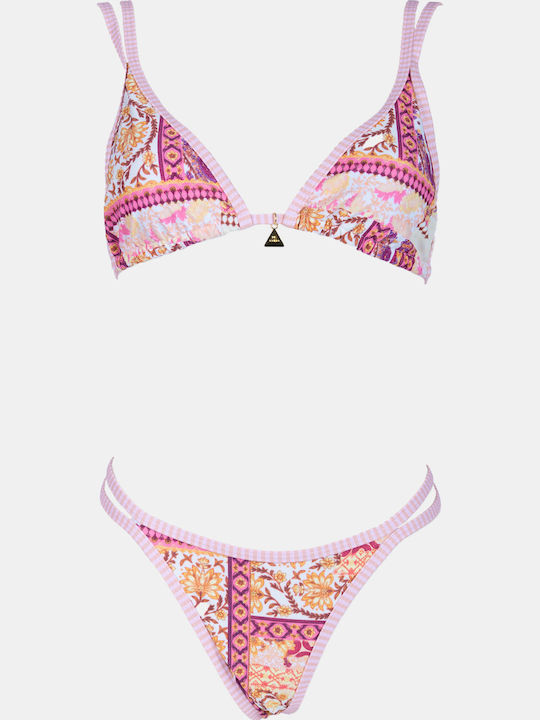 Set Bikini Dreieck Rosa