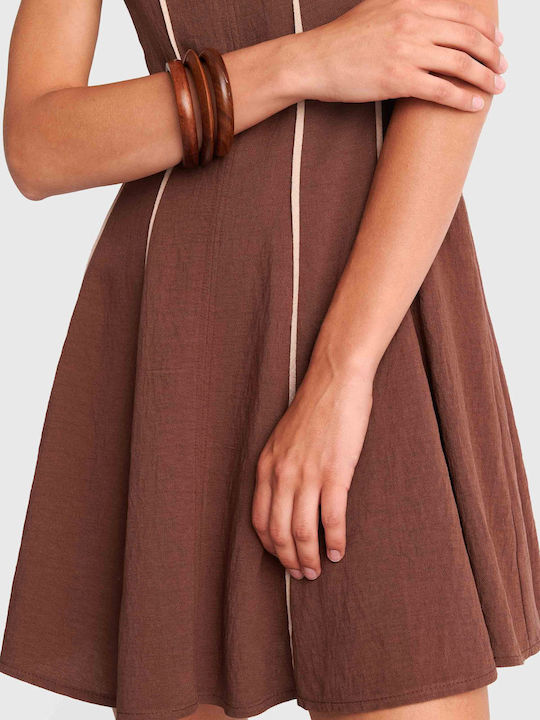 Mini Damenkleid Braun