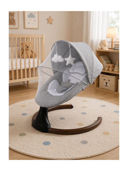 Fun Baby Electric Baby Relax Swing with Music Gray