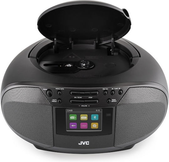 Jvc Rd-e664b-dab Cd Radio 2x2.5w Rms Bluetooth Usb Afișaj Lcd Ceas Telecomandă Negru