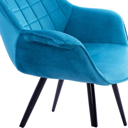 Velvet Dining Room Chair Turquoise 69x68x78cm