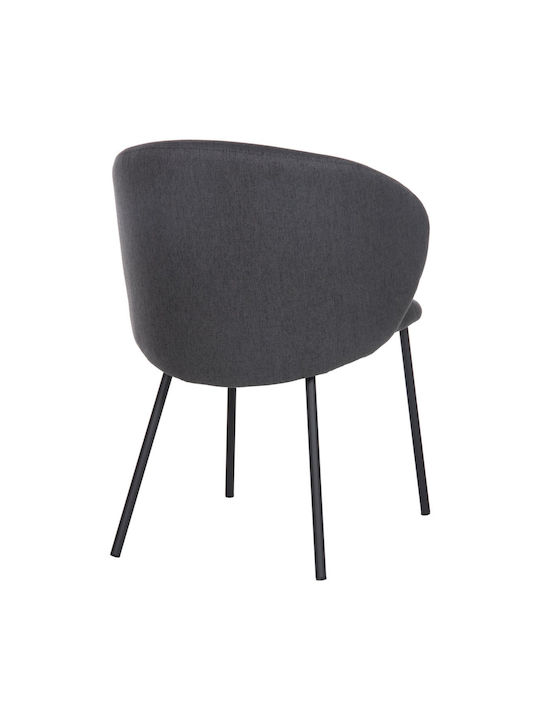 Metallic Dining Room Chair Gray 56x56x76cm