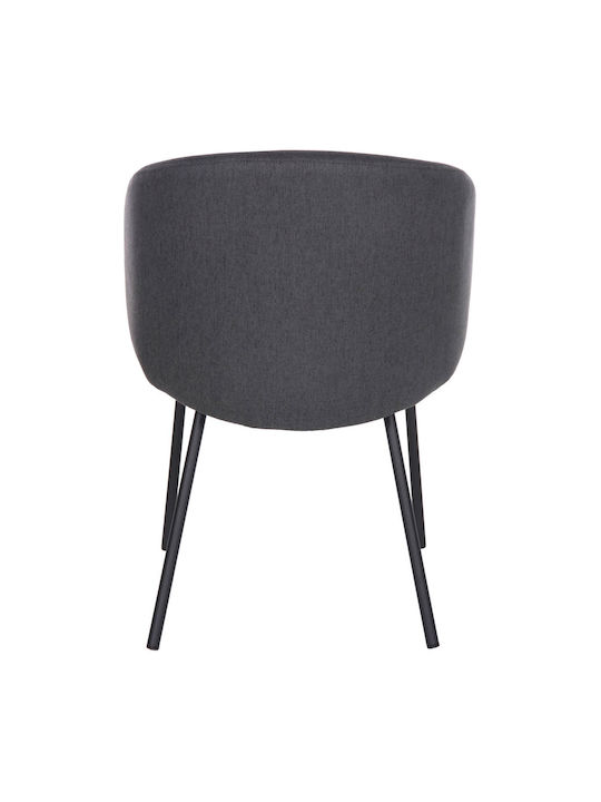 Metallic Dining Room Chair Gray 56x56x76cm