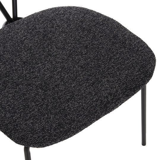 Dining Room Chair Metallic Dark Gray