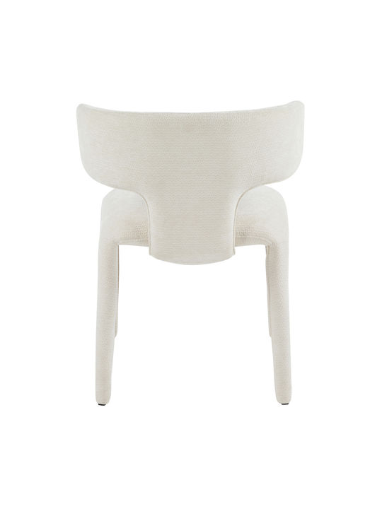 Bien Dining Chairs with Fabric Upholstery Ecru 2pcs 49.5x55x76cm