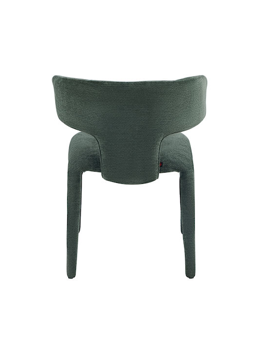 Bien Dining Chairs with Fabric Upholstery Green 2pcs 49.5x55x76cm