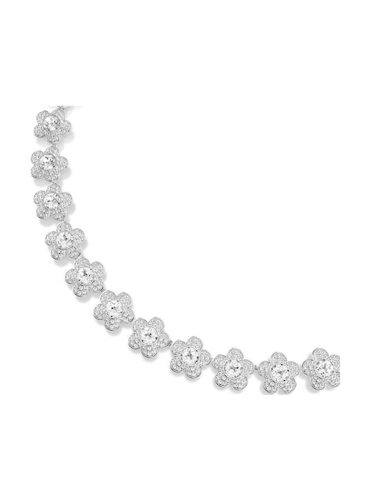 Swarovski Necklace with Flower Design