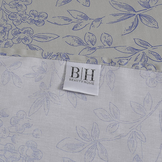 Beauty Home 12677 Set Bed Sheets Super Double 230x260cm Beige 4 Pieces 12677SEYDH
