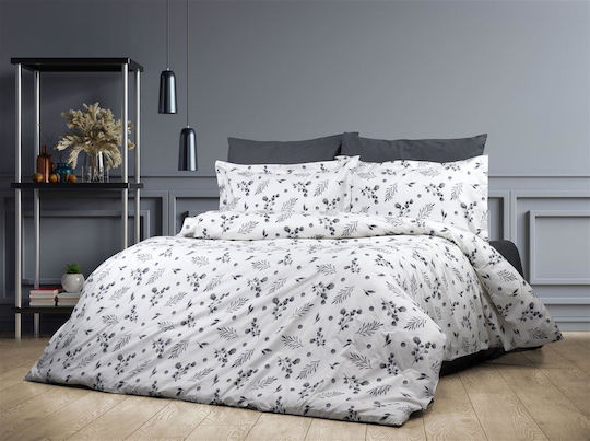 Dimcol Μυρτώ Σετ Υπέρδιπλο 3τμχ 220x240εκ. 350 Grey