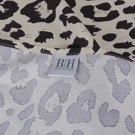 Beauty Home 12682 Double Bed Sheets Set 230x260cm Beige 4 Pieces 12682SEYD