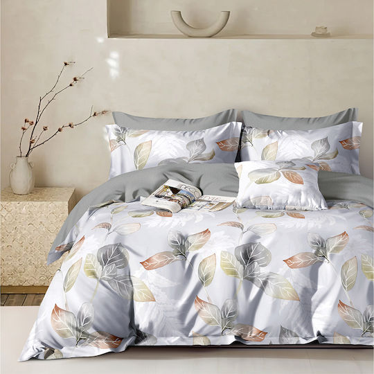 Beauty Home 12691 Σετ Υπέρδιπλο 4τμχ 230x260εκ. Γκρι Beauty Home 12691 Σετ Υπέρδιπλο 4τμχ 230x260εκ. Γκρι