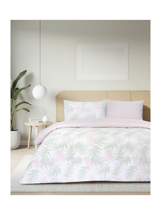 Kocoon Palme Set Bed Sheets Double With Rubber Hugger 160x200+32cm 4 Pieces