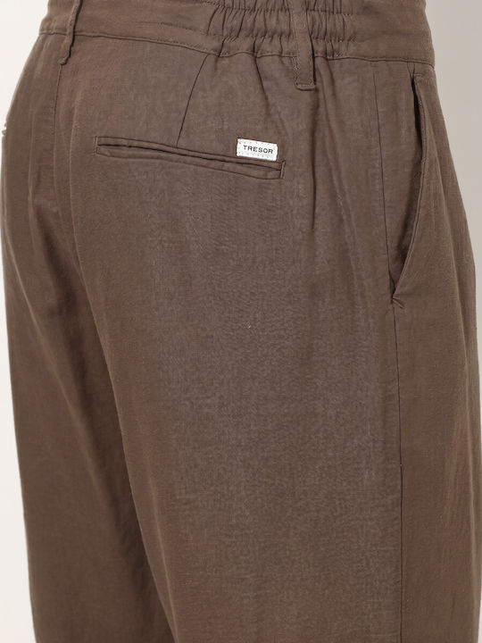 Ανδρικό Παντελόνι Loose Fit Chocolate