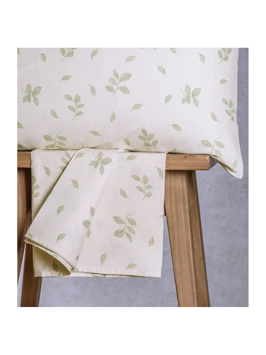 Melinen Rea Bed Sheet Set with 1 Pillowcase Single with Fitted Sheet 100x200+32cm 2 (2pcs)