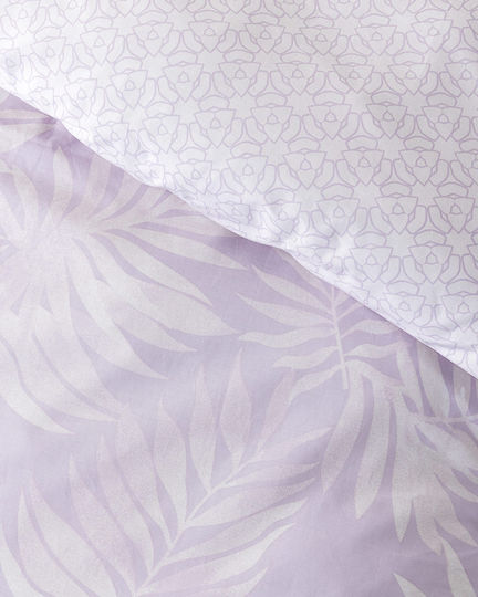 Nima Set Cearceafuri de Pat Single 170x260cm Lila (3 Bucăți)