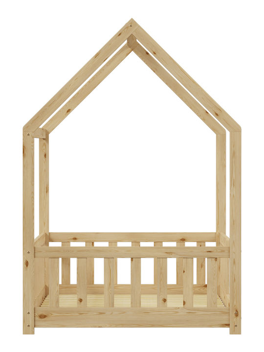 Bambie Kids Bed Montessori Single Beige for Mattress 90x190cm