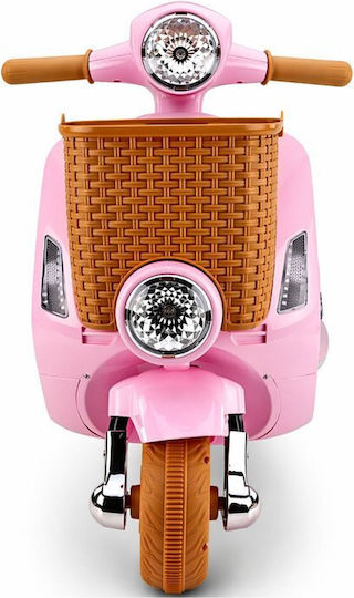 Vespa Electrică Pentru Copii 12 Volți Roz Pentru 3+ Ani