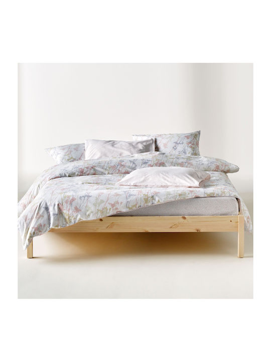 Kentia Breza Double Bed Sheet Set 240x270cm Dusty Pink (4pcs)
