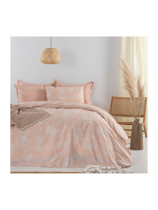Palamaiki Estella Подредба Чаршафи Кралица 240x260см Корал (4 Бройки)