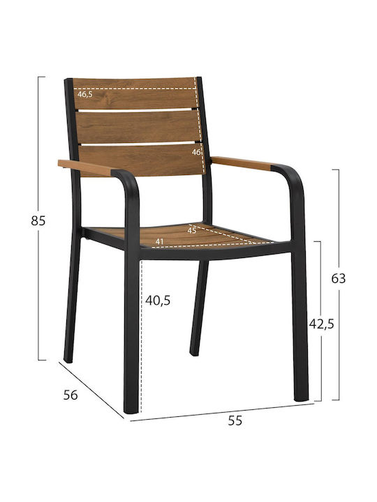 Garten- und Outdoor-Möbelsets Speisesaal Anthrazit 5 Stück