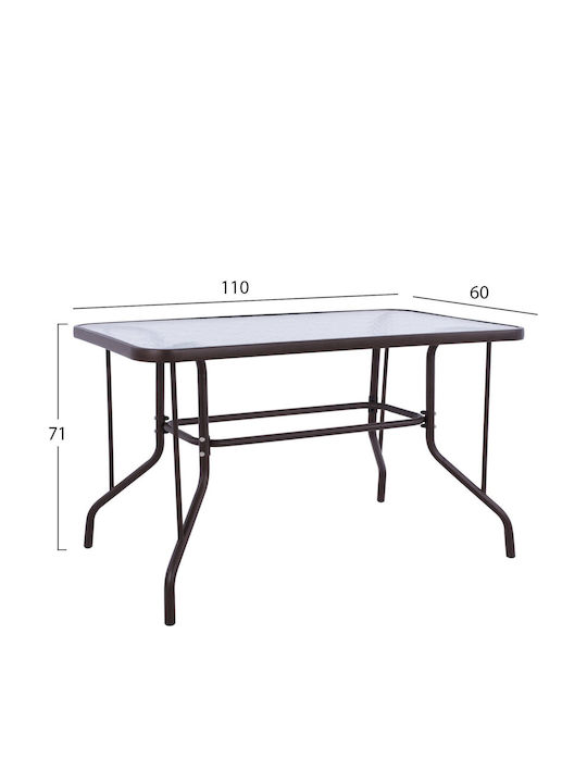 Garden & Outdoor Furniture Sets Dining Room Type Set Brown 5 Pieces