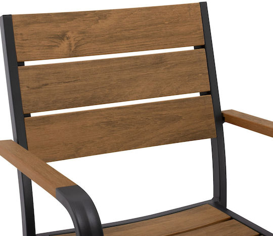 Garten- und Outdoor-Möbelsets Speisesaal Anthrazit 5 Stück