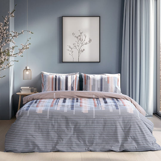 Beauty Home 12572 Σετ Μονό 3τμχ 170x260εκ. Μπεζ,γκρι