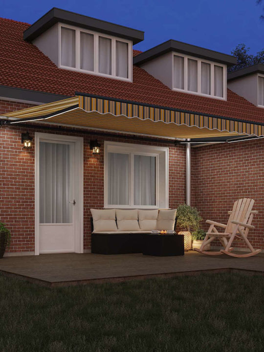 vidaXL Terrace Tent with LEDs Multicolour 4.5x3.5m