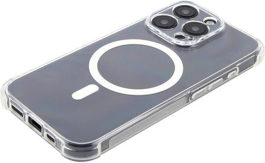 Magsafe Θήκη Σιλικόνης Air Cushion Γωνίες Transparent Apple Iphone 12