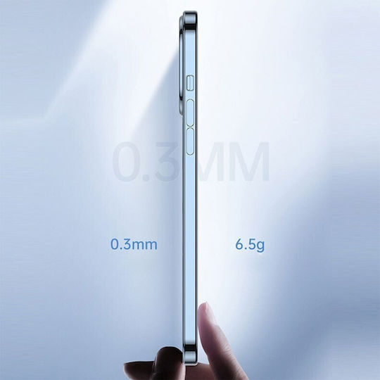 Electroplated Magsafe Θήκη Σιλικόνης Light Blue Apple Iphone 12