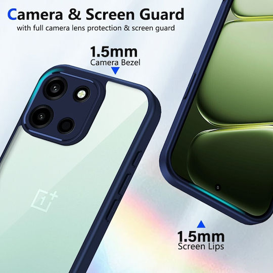 Color Frame Διάφανη Σκληρή Θήκη Blue Oneplus Nord 6 5g