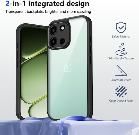 Color Frame Transparent Hard Case Black OnePlus Nord 6 5G