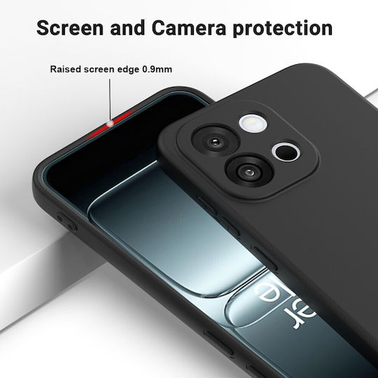 Solid Color Θήκη Σιλικόνης Black Oneplus Nord 6 5g