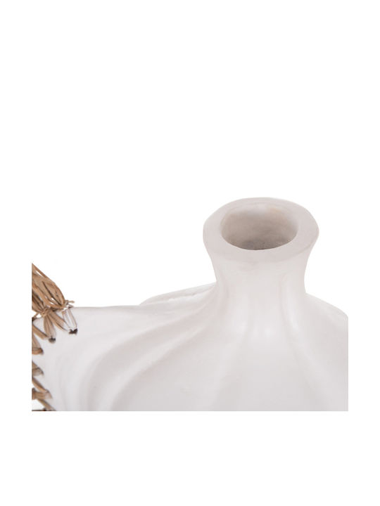 Freebox Decorative Vase Ceramic White 32x15xHeight 33cm