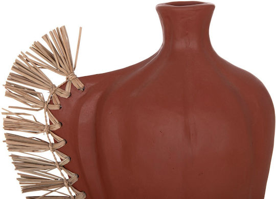 Freebox Decorative Vase Ceramic Orange 32x15xHeight 33cm