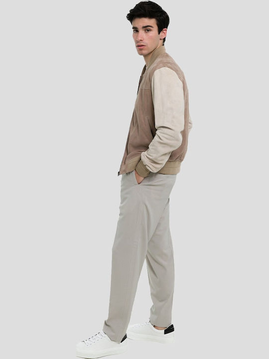 Δερμάτινο Μπουφάν Beige