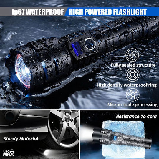 Linomag Rechargeable LED Flashlight IP67