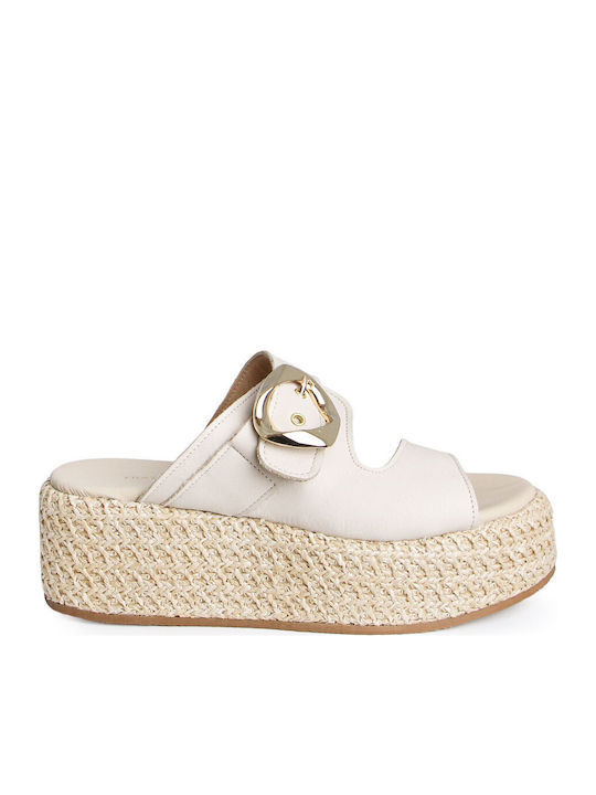 Sommer Damenplattformen Beige
