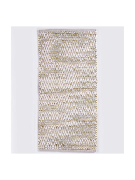 Rythmos Mandel Χαλί Ορθογώνιο Καλοκαιρινό Βαμβακερό 02 Beige 60x120cm