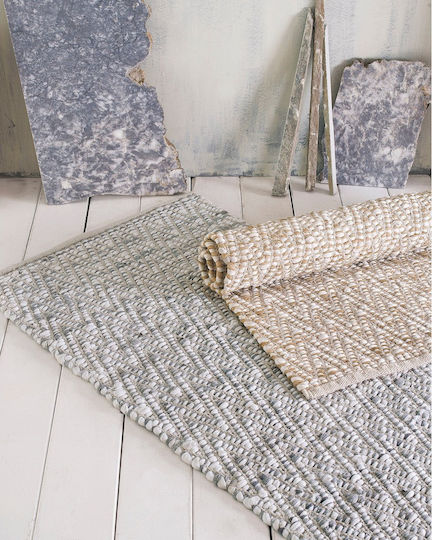 Rythmos Mandel Teppich Rechteckig Sommer Baumwolle 02 Beige