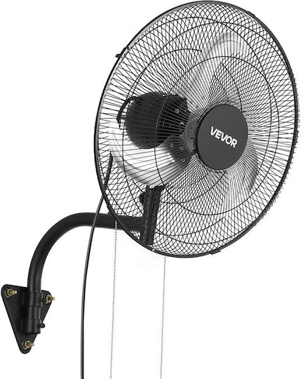 Vevor Ανεμιστήρας Τοίχου 59W Διαμέτρου 45.7cm Μαύρος