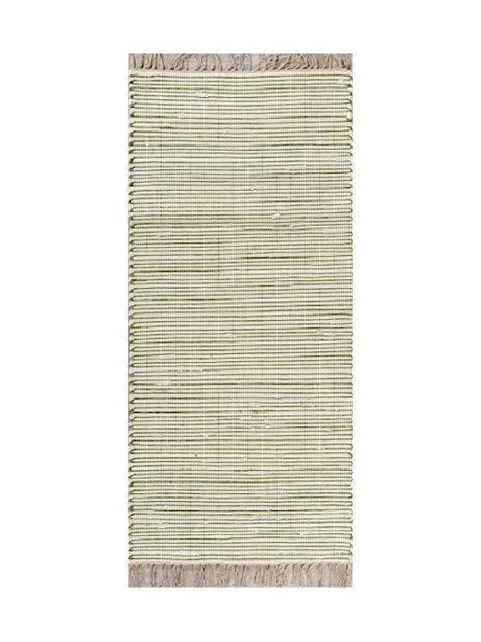 Tzikas Carpets Natura 30160-050 Teppich Außenbereich Rechteckig Baumwolle mit Fransen Light Blue