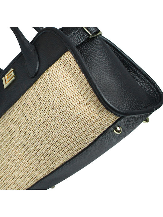 Leather Women's Crossbody Bag Black