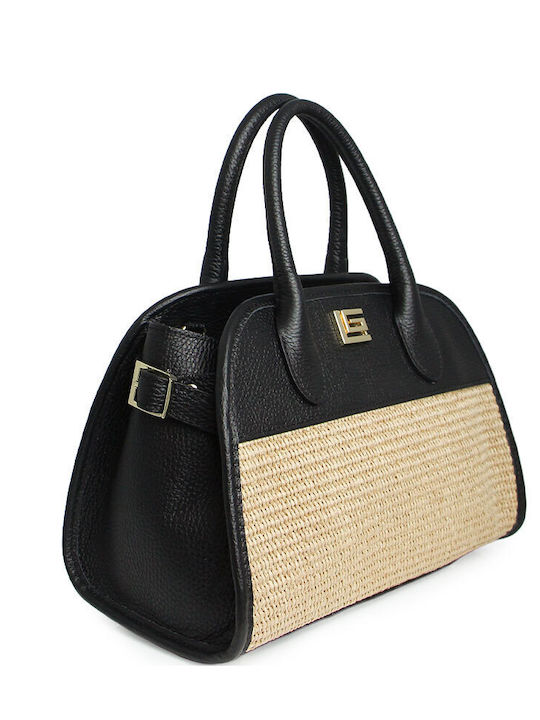 Leather Women's Crossbody Bag Black