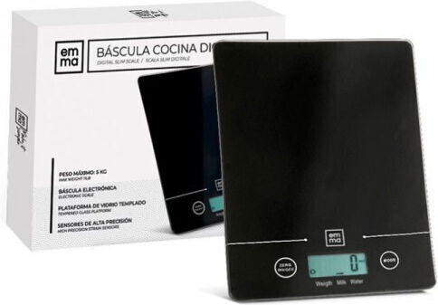 Emma Ψηφιακή Ζυγαριά Κουζίνας έως 5kg Μαύρη