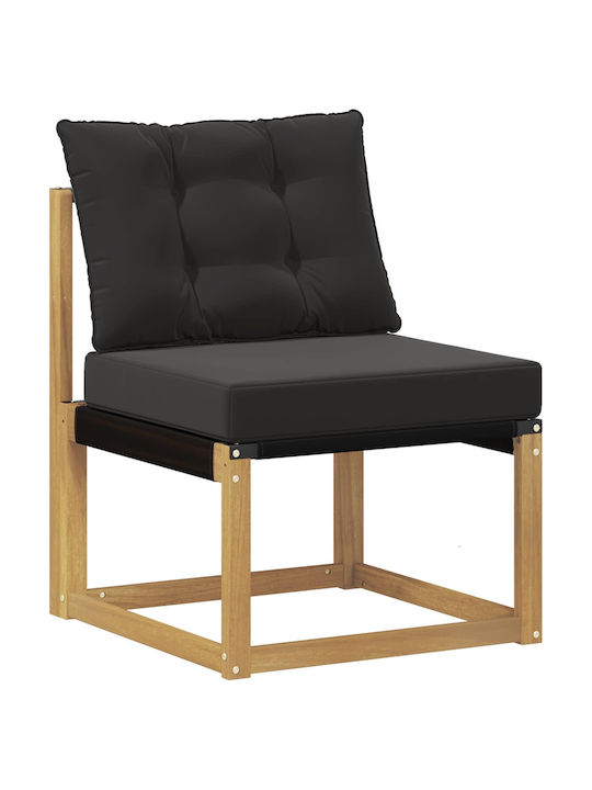 Canapea De Colț De Exterior Din Lemn Cu Perne 245x126.5x73cm