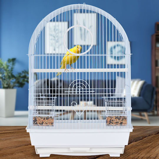 Relaxdays Клетка За Птици 49.5x31x34.5см Бял