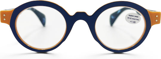 Optosquad Reading Glasses +3.00 In Navy Blue Colour OPT-3026-2