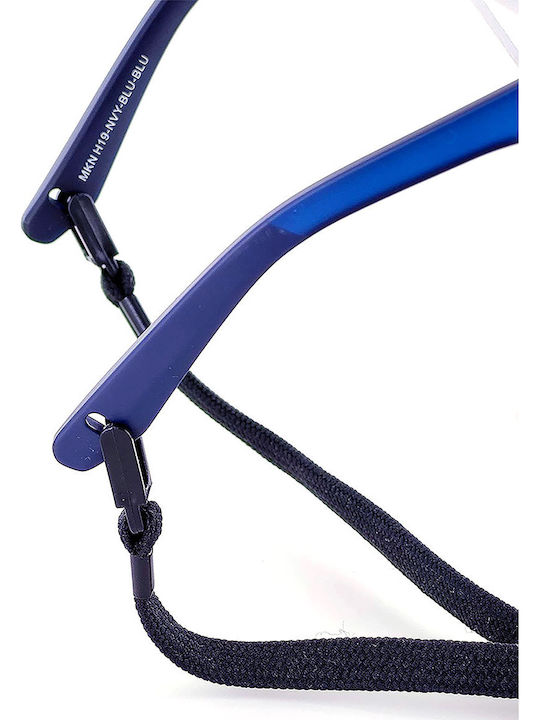Moken Unisex Sonnenbrillen mit Blauen Rahmen mit Polarisiertem Glas